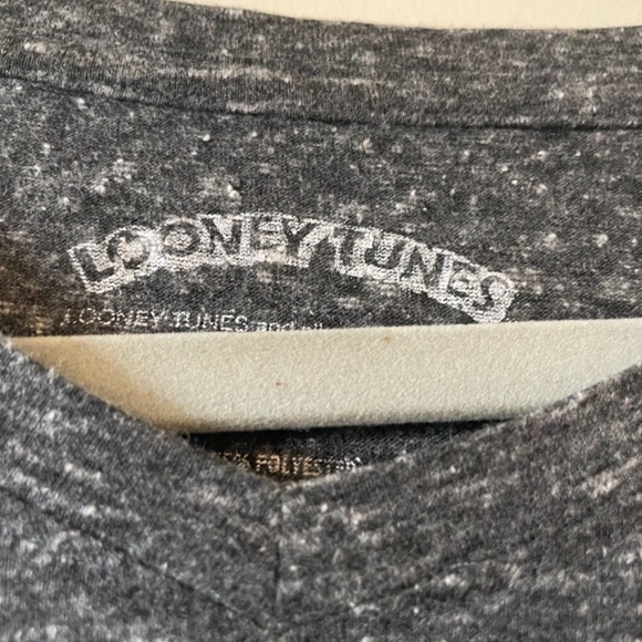 Loony Tunes heather grey short sleeve printed large t shirt - Picture 2 of 5